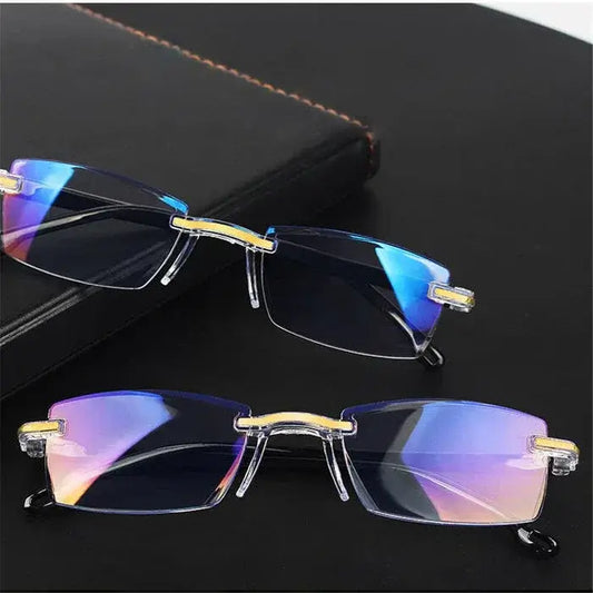 Gafas visión continua Optilux TR90, modelo moderno y elegante con lentes de color azul. Ideal para estilo y comodidad.
