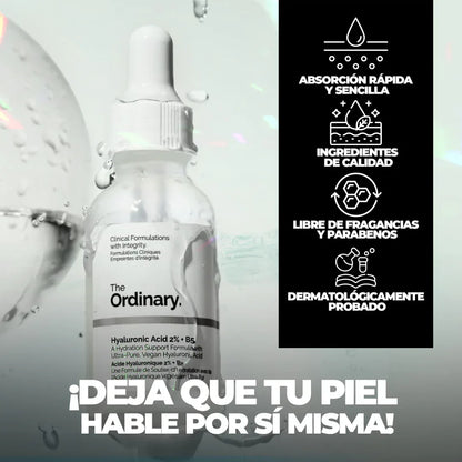 The Ordinary Ácido Hialurónico 2% + B5 | Piel Hidratada y Luminosa en 7 Días - CR Commerce