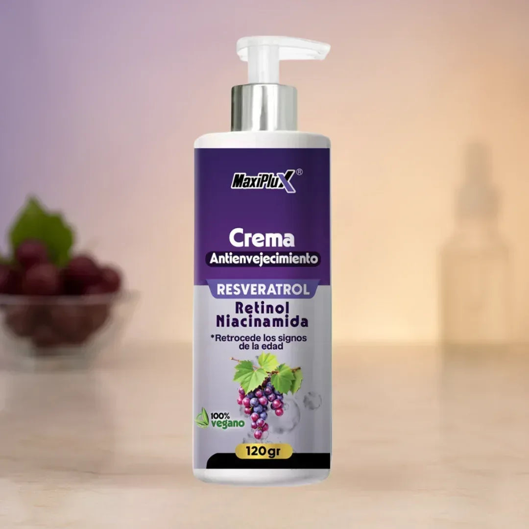 Crema Triple Acción Antiarrugas | Resveratrol + Retinol + Niacinamida - Resultados en 7 Días - CR Commerce