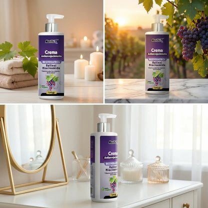Crema Triple Acción Antiarrugas | Resveratrol + Retinol + Niacinamida - Resultados en 7 Días - CR Commerce