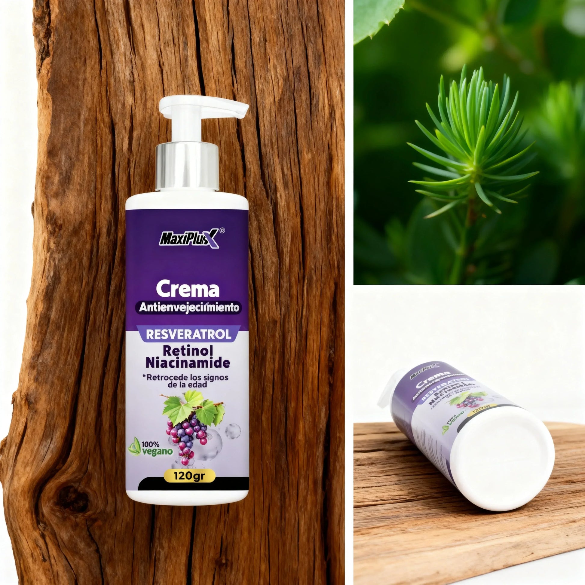 Crema Triple Acción Antiarrugas | Resveratrol + Retinol + Niacinamida - Resultados en 7 Días - CR Commerce
