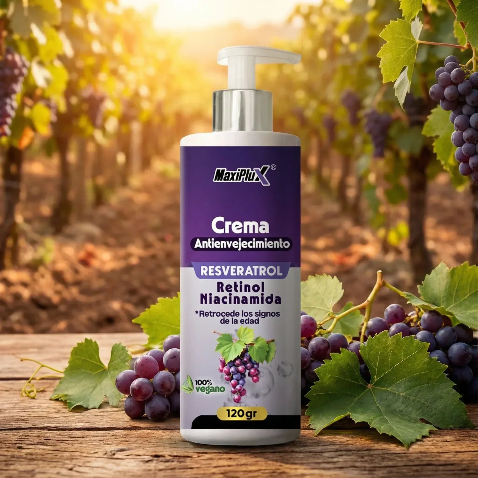 Crema Triple Acción Antiarrugas | Resveratrol + Retinol + Niacinamida - Resultados en 7 Días - CR Commerce