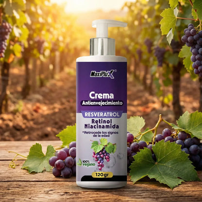 Crema Triple Acción Antiarrugas | Resveratrol + Retinol + Niacinamida - Resultados en 7 Días - CR Commerce
